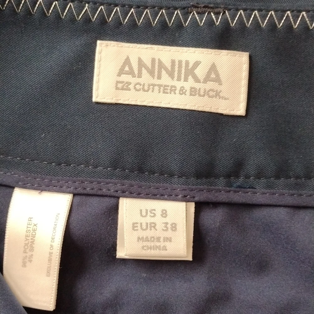 Annika Cutter & Buck Women's Golf Shorts Navy Size 8 - Picture 7 of 8